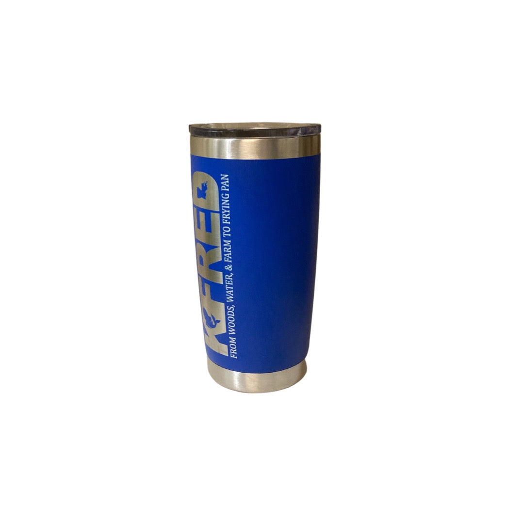 Vertical Logo Metal Tumbler