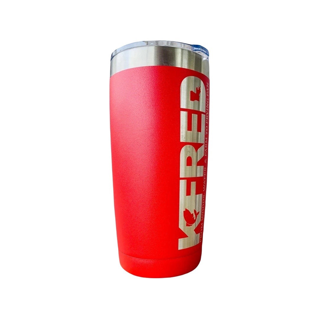 Vertical Logo Metal Tumbler