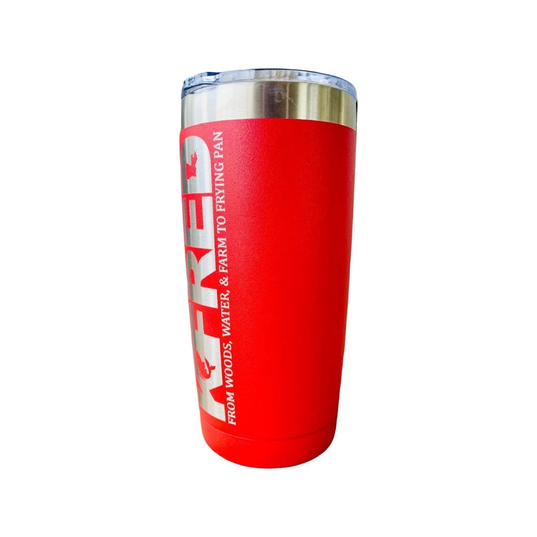 Vertical Logo Metal Tumbler