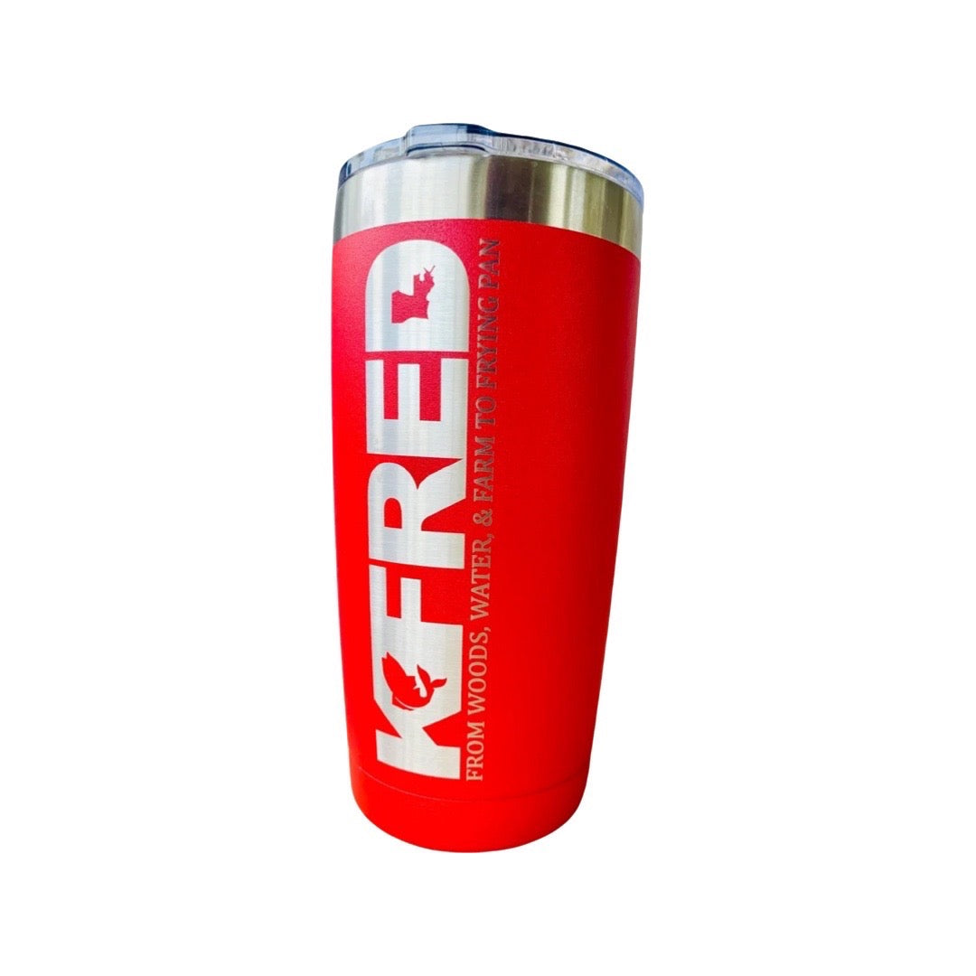 Vertical Logo Metal Tumbler