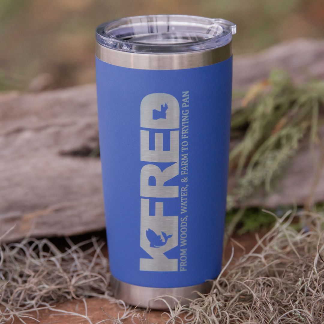 Vertical Logo Metal Tumbler